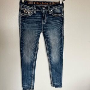 Rock Revival. Sidonie Easy Ankle Skinny Stretch Jean. Size 28.